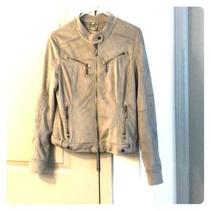 Faux suede jacket